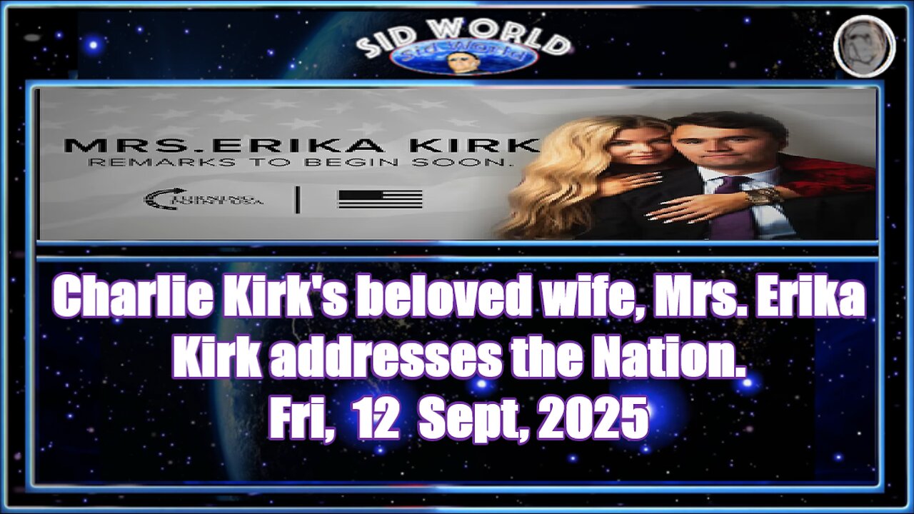 Charlie Kirk's beloved wife, Mrs. Erika Kirk addresses the Nation.