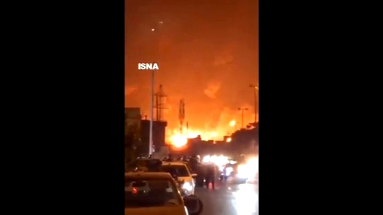 ტელეგრამი. თეირანში, ისრაელის თავდასხმის შემდეგ, შაჰრანის ნავთობბაზა იწვის. 15. 06. 2025