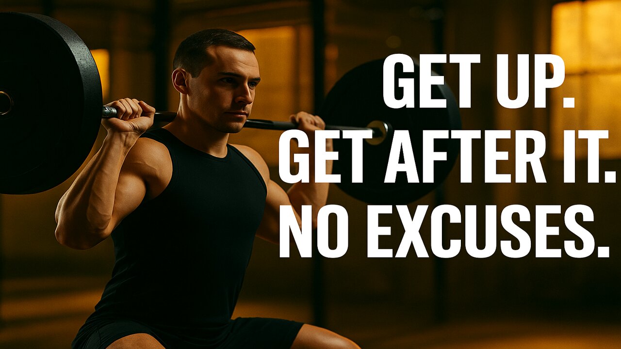 GET UP. GET AFTER IT. NO EXCUSES.