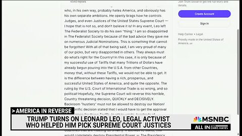 Conway: Trump Was Angry in 2020 Because His Appointed Justices, Suggested by Leonard Leo, Failed to Assist in His Coup
