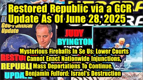 Restored Republic via a GCR. Situation Update 06.28.25 ~ Trump Return - Judy Byington. Pascal Najadi