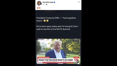 Gen Flynn ~ President on way to Nato Summit