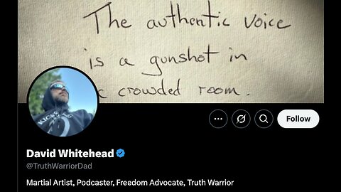 David Whitehead @TruthWarriorDad