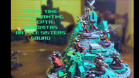 Warhammer 40K Adepta Sororitas Battle Sisters Squad Time lapse Painting