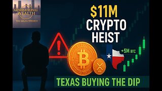 $11M Crypto Heist, Binance Terror Lawsuit & Texas Buys More Bitcoin | 24h Crypto Report