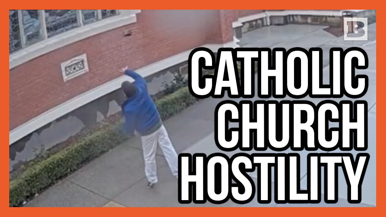 Man Throws Brick at Catholic Church, Damaging Window
