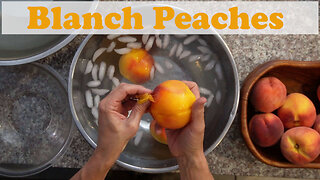 How to Blanch Peaches