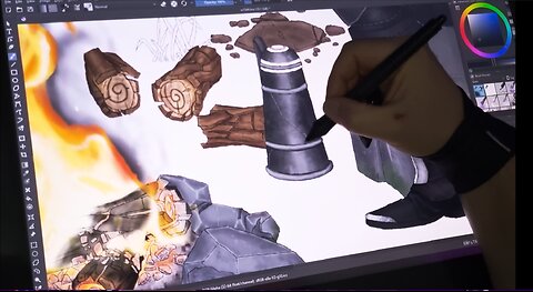Drawing Various Campsite Items (Timelapse)
