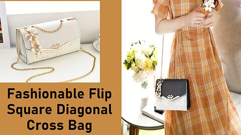 Woman review about this Fashionable Flip square diagonal cross bag