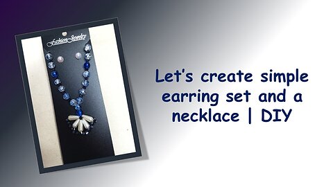 Step-by-Step Beaded Necklace & Earrings Making at Home