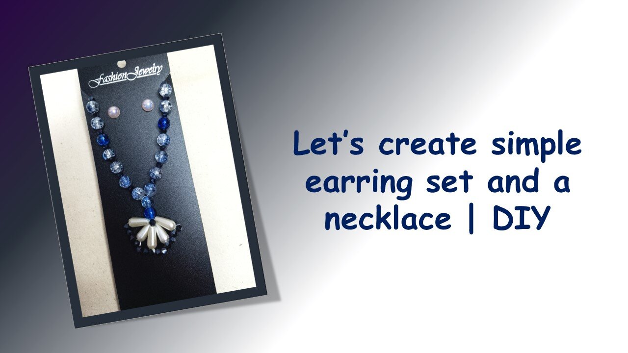 Step-by-Step Beaded Necklace & Earrings Making at Home