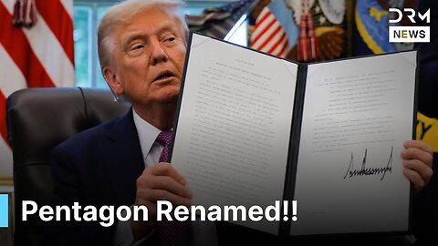 BREAKING: Pentagon Renamed ‘Department of War’ | Trump Executive Order | DRM News