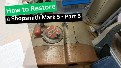 1961 Shopsmith Mark V 500: Dual Bearing Prep, Motor Swap & Pedals Fixed