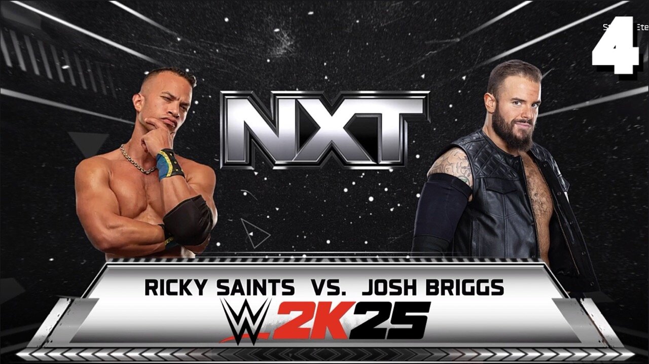 WWE 2K25 NXT August 26th 2025 - Match 4: NO 1!