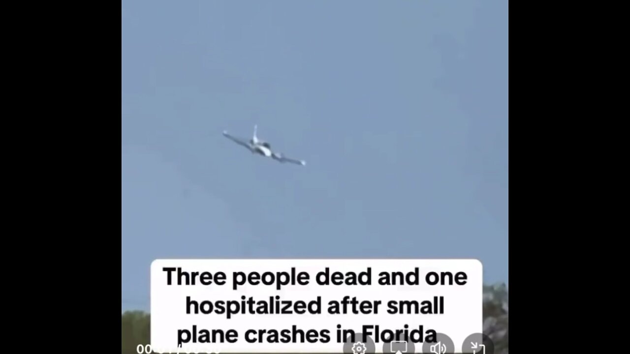 Small plane 🛩️ crashes and erupts into flames 🔥