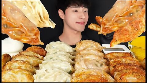 Crispy fried dumplings + kimchi dumplings + crispy radish