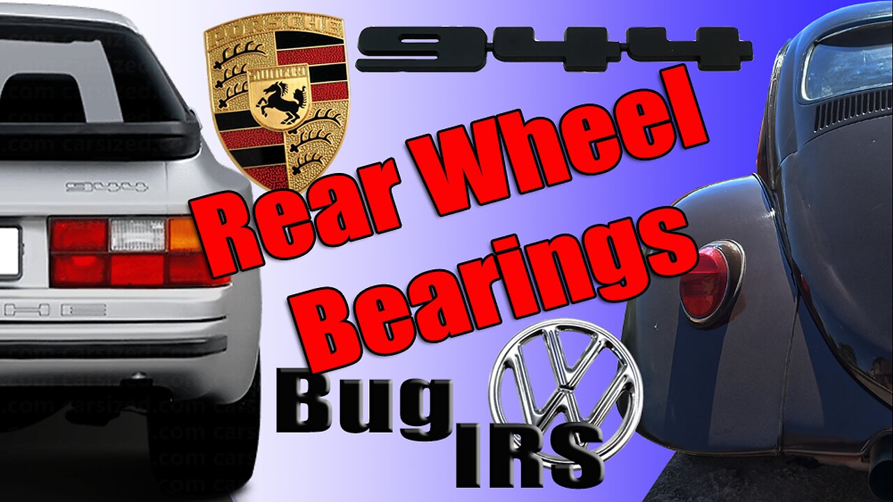Replace Rear Wheel Bearings Porsche 944 / VW Bug IRS with Steel Arms