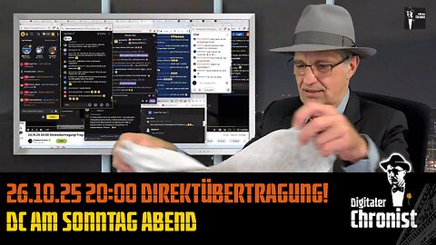 Aufzeichnung vom 26.10.25 Direktübertragung! DC am Sonntag Abend