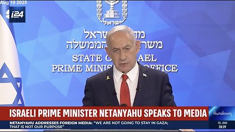 Benjamin Netanyahu Addresses Israelis on Gaza City takeover plan War in Gaza 8-10-25