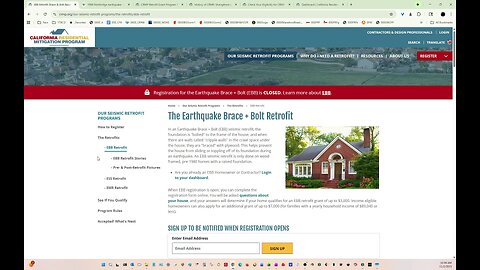 California Earthquake Brace & Bolt Program: My Experience - Part 1