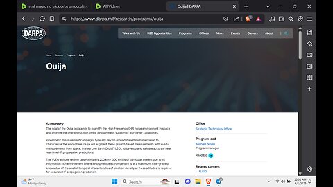 Chat GPT etc., DARPA OUIJA 2022