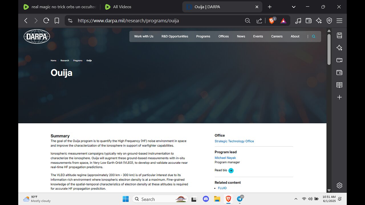 Chat GPT etc., DARPA OUIJA 2022