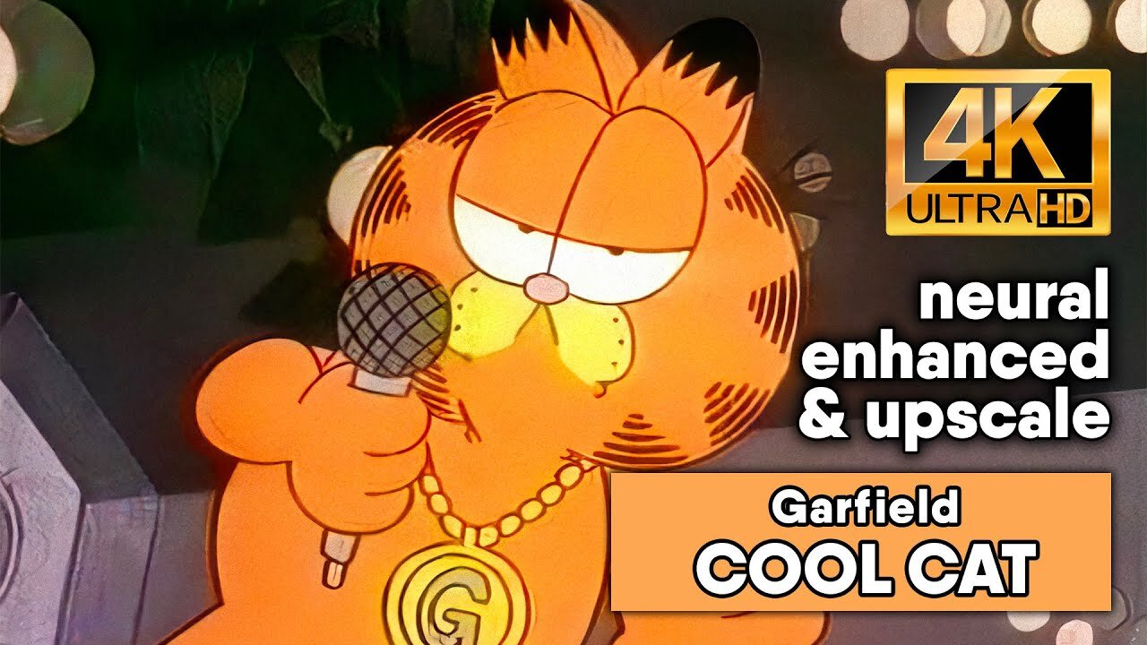 Garfield - Cool Cat (AI Remastered Music Video)