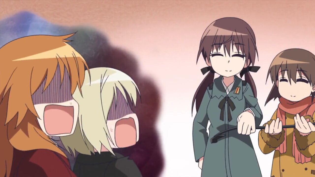 Strike Witches: 501st Joint Fighter Wing Take Off! - Shirley and Erica make a mess