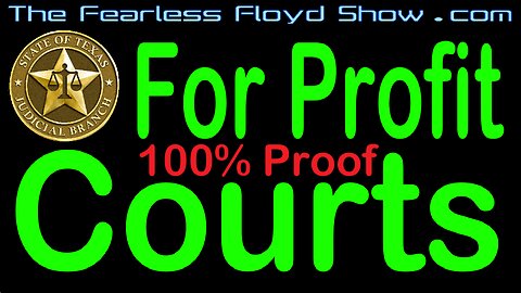 Corrupt Criminal Courts Exposed: All Courts are "For Profit Corporations"