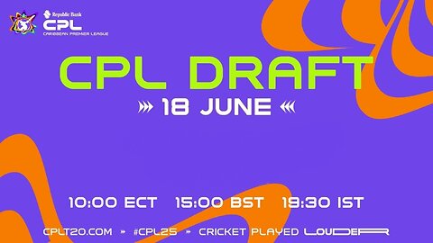 LIVE | Draft Show and Ceremony | Season 12 | Republic Bank CPL 2025