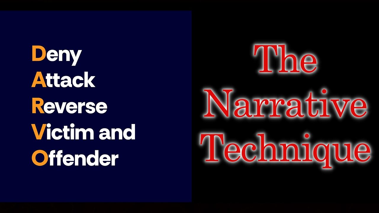 How PNC's Control the Narrative with the DARVO Technique
