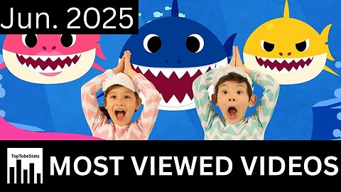 Top 25 Most Viewed YouTube Videos (Jun. 2025)