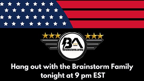 3/24/25 Hang out with the Brainstorm Fam tonight at 9 pm EST