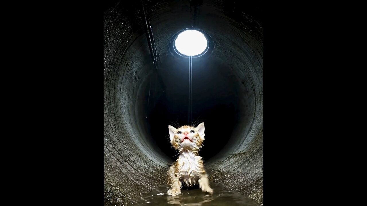 Heroic Pup Saves Adorable Kitten from Deep Manhole! 🐶💪🐱 Heartwarming Animal Rescue Story ❤️