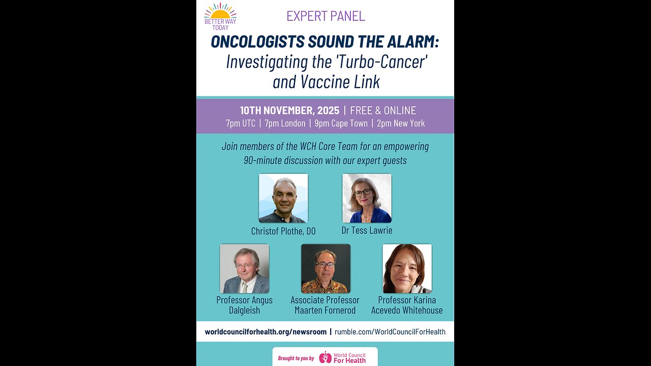Oncologists Sound the Alarm: Investigating the ‘Turbo-Cancer’ & Vaccine Link | EXPERT PANEL