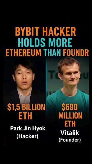 Bybit Hacker Holds More Ethereum Than the Founder?! #cryptonews #crypto #ethereum #bitcoin