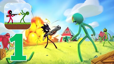 Stickman vs Zombies - Gameplay Walkthrough | Part 1 (Android)