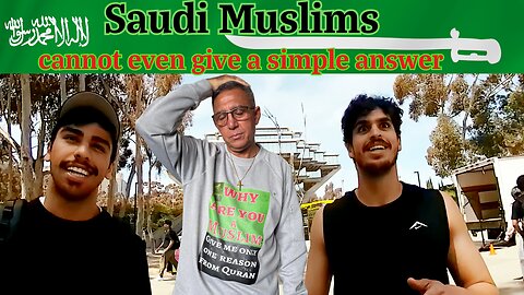 Saudi Muslims cannot even give a simple answer.