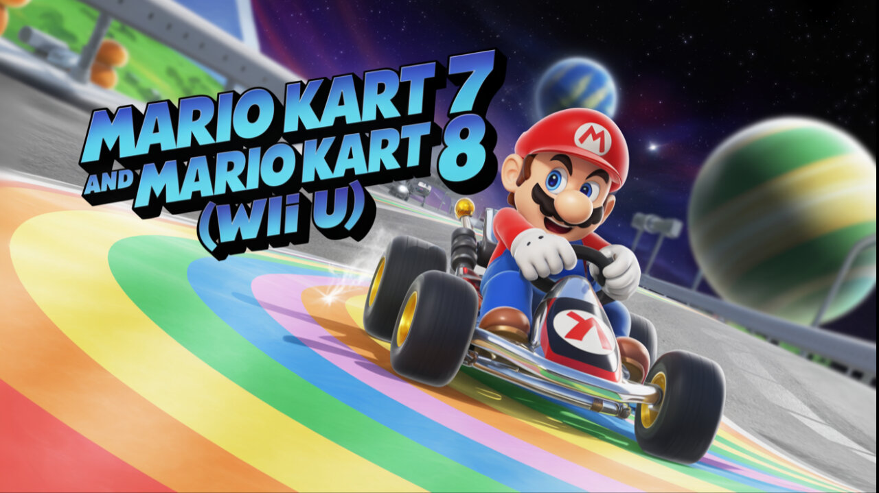 Journey Through the Epic Super Mario Kart Games - Mario Kart 7 and Mario Kart 8 (Wii U)