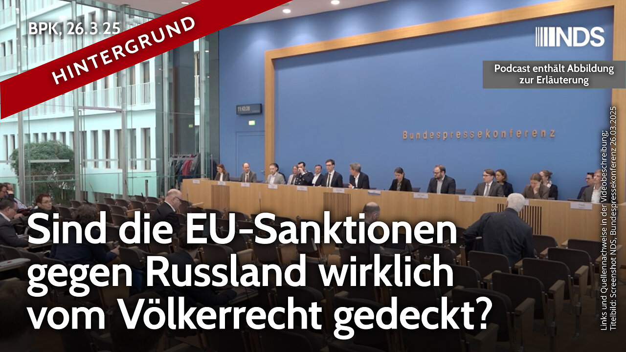 Sind die EU-Sanktionen gegen Russland wirklich vom Völkerrecht gedeckt? | Florian Warweg | BPK HG