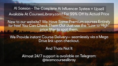 (courseslibrary.com)AI Samson - The Complete Ai Influencer System + Upsell Course download