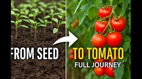 "From Seed to Tomato! Watch Tiny Plants Grow Into Red Beauty 🍅🌿 (Full Journey)"