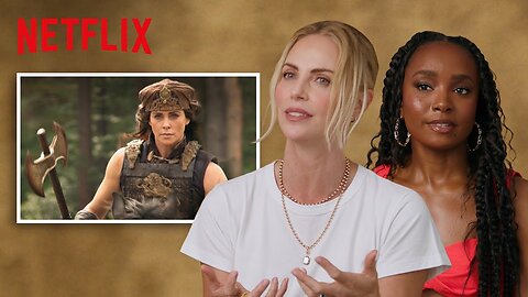 Charlize Theron & KiKi Layne React to Scenes from The Old Guard | The Old Guard 2 | Netflix