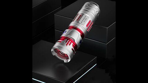 High-Intensity Rechargeable Super-Bright Fingertip Gyro Flashlight