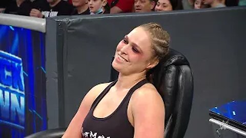 Flair humiliated after Rousey wins the Beat the Clock “I Quit" Challenge on SmackDown @wwefree ​