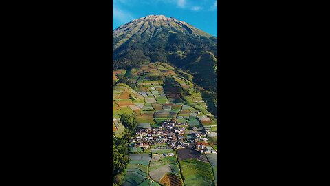 The rainbow village of Java, Indonesia