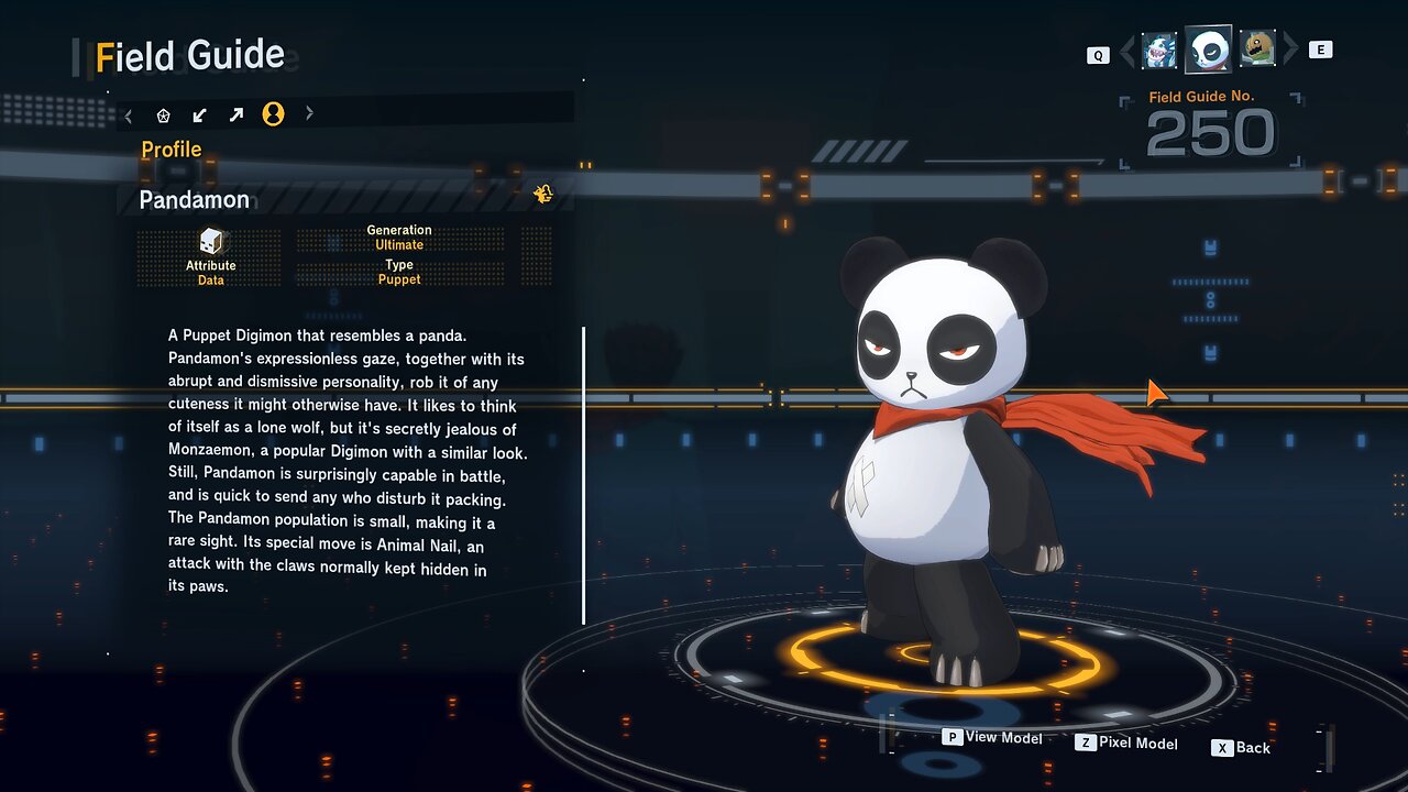 pandamon all digivolution/de-digivolution/profile Digimon Story Time Stranger