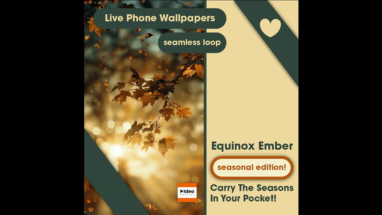 🍂Equinox Ember | Aesthetic Animated Phone Backgrounds for Peaceful Vibes