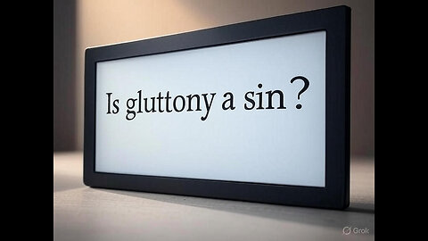 Is GLUTTONY a sin?