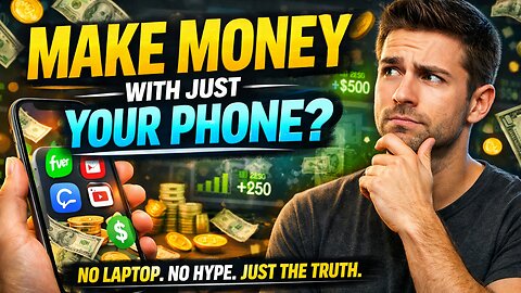 Make money online using only your phone in 2026 #makemoneywithphone #moneyonline #earnfrommobile